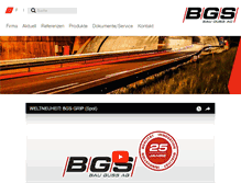 Tablet Screenshot of bgs.ch